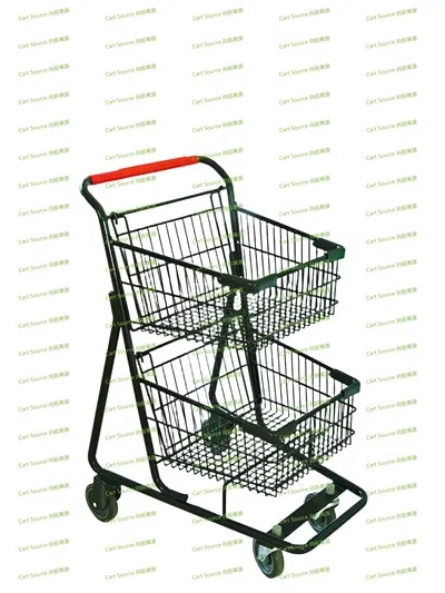 Classic Two Basket Shopping Cart