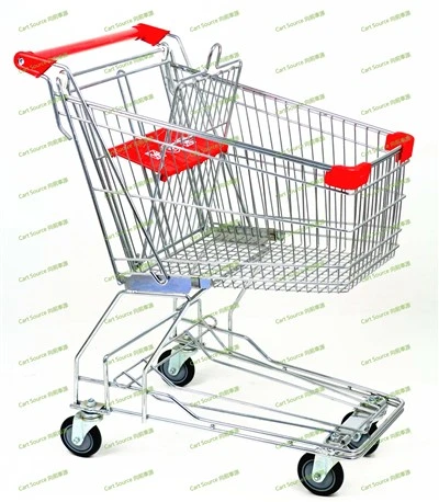 Steel Wire Bottom 62L Shopping Cart