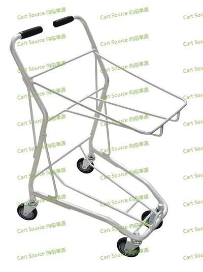 Two Baskets Of Aluminum Shopping Cart Simple Version