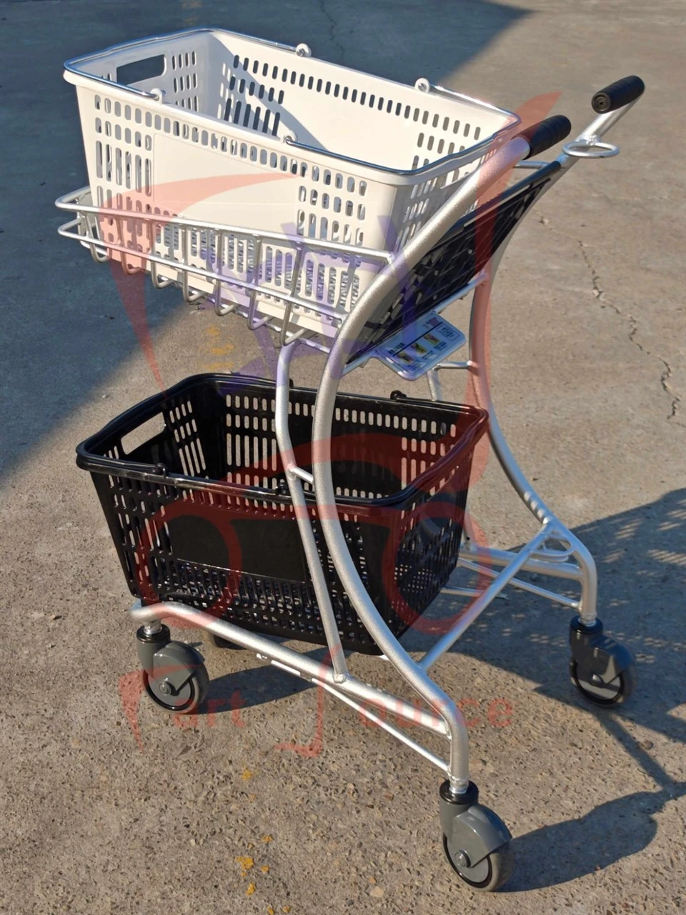 Supermarket Lightweight Shopping Cart / Aluminum Shopping Cart high quality